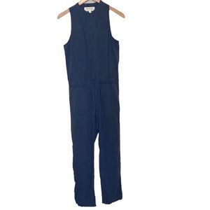 Cloth & Stone Charcoal Utility Button Up Sleeveless Jumpsuit S